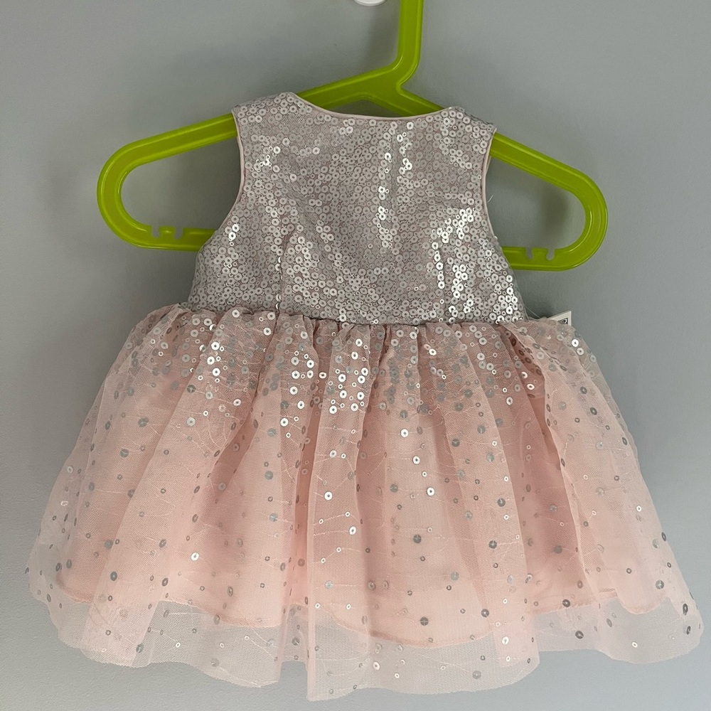 Pippa & Julie Sequined Baby Dress, size 3-6 months